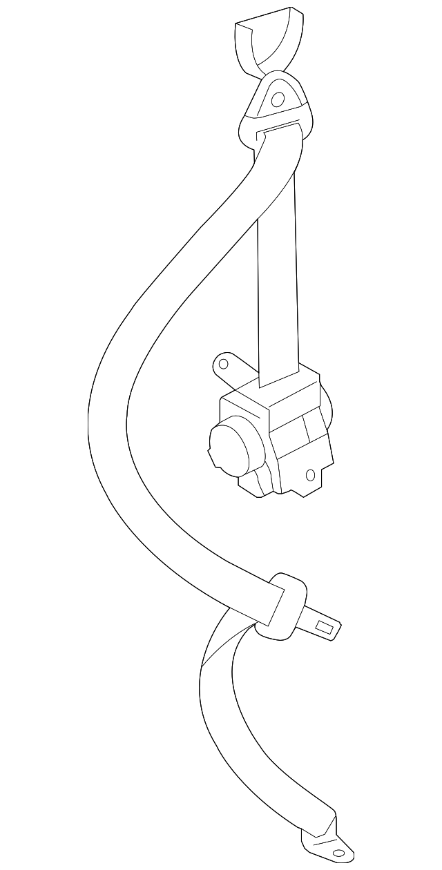 73370-74070-C0 Деталь BELT & RETRACTOR, LEFT