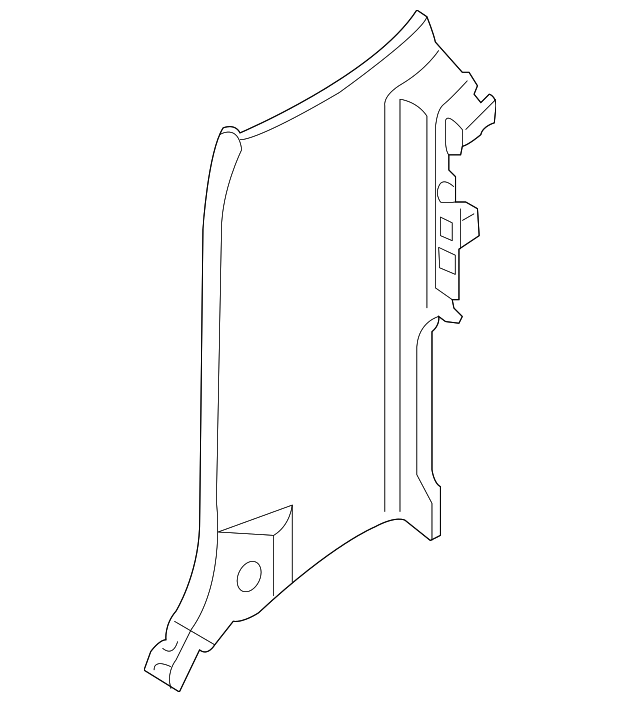 7622082Z00 Деталь LOCK PILLAR TRIM, LEFT