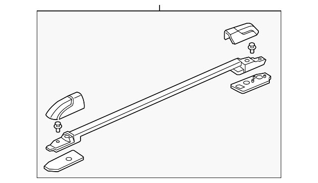 75260-SZA-A03ZA RAIL ASSY., L. ROOF *NH533* (BUMPER DARK
