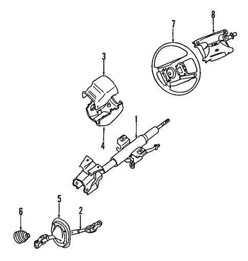 Diamante STEERING COLUMN