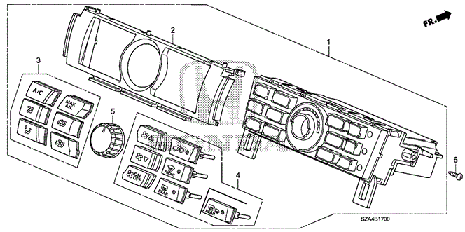 ELECTRICAL / EXHAUST / HEATER / FUEL/HEATER CONTROL for 2011 Honda PILOT #1