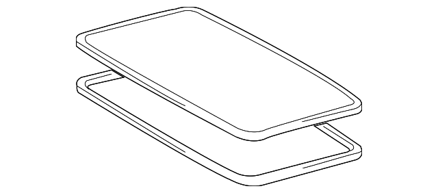 63201-68010 Деталь SUNROOF GLASS