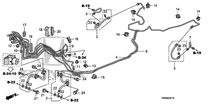INSIGHT BRAKE LINES (ABS)