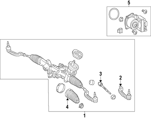 GLA250 STEERING GEAR & LINKAGE
