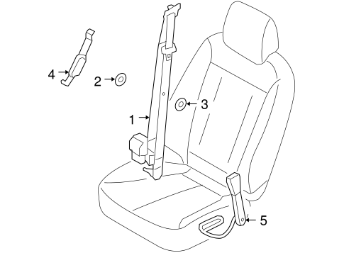 Santa Fe FRONT SEAT BELTS