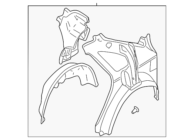51510AE16B Деталь INNER PANEL, RIGHT