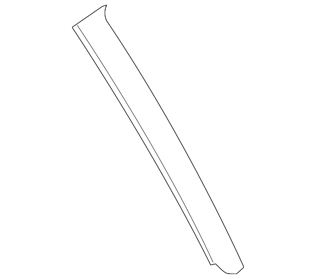 51-35-7-322-518 Деталь PILLAR MOLDING, LEFT