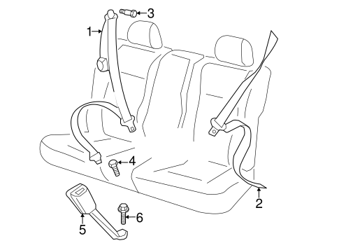 Beetle REAR SEAT BELTS