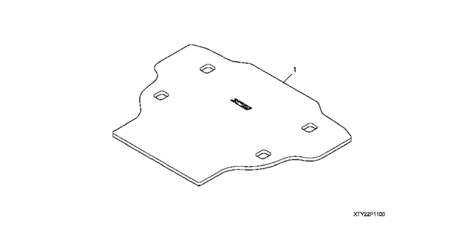 ACCESSORIES/TRUNK CARPET MAT for 2014 Acura RLX #1
