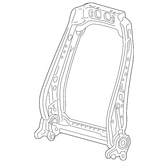 13598878 Деталь SEAT BACK FRAME