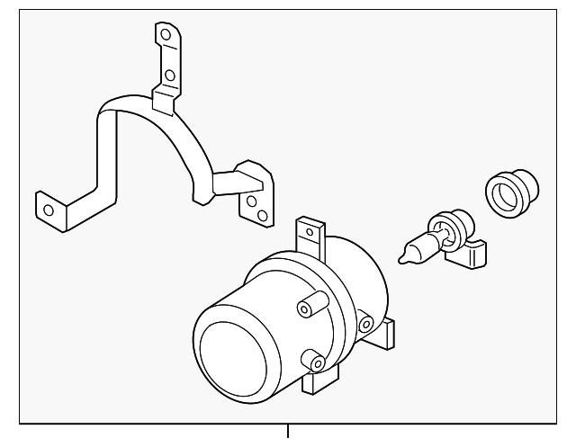 92201-1W210 Деталь FOG LAMP ASSY, LEFT