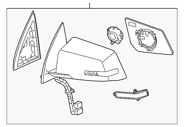 20879244 Деталь MIRROR ASSY, LEFT