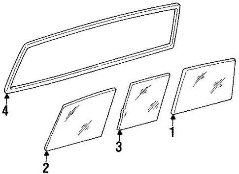 Pickup GLASS & HARDWARE - BACK