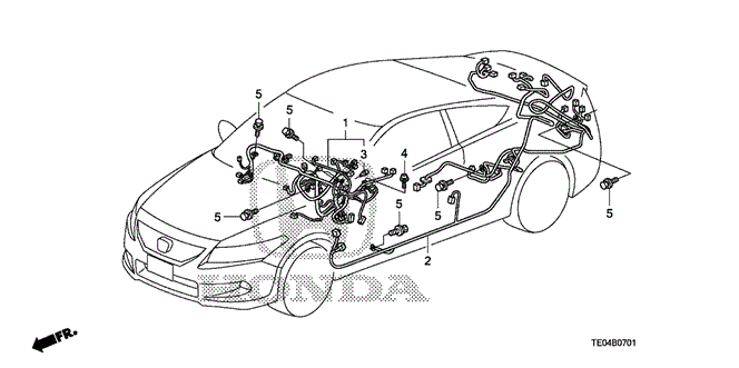 ELECTRICAL / EXHAUST / HEATER / FUEL/WIRE HARNESS (2) for 2010 Honda ACCORD COUPE #1
