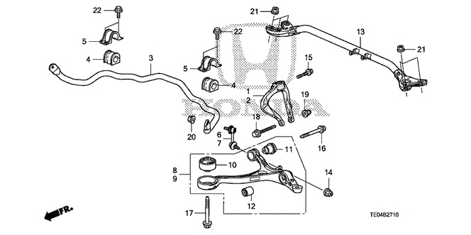 CHASSIS/FRONT LOWER ARM for 2009 Honda ACCORD COUPE #1