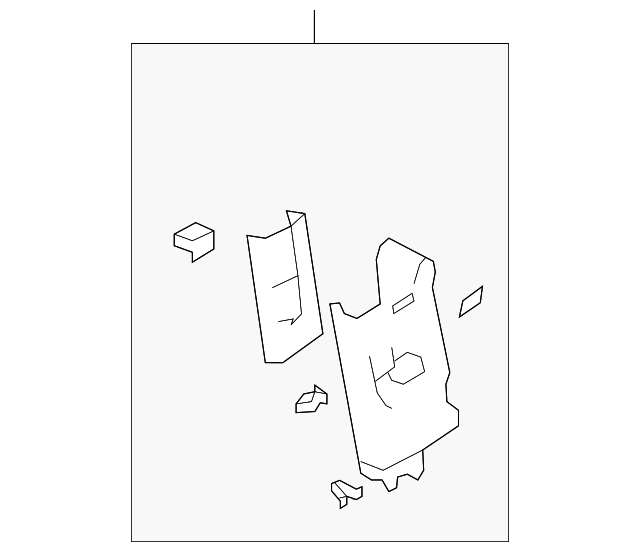 4L0-867-287-J54 UPR PILLAR TRIM, LEFT