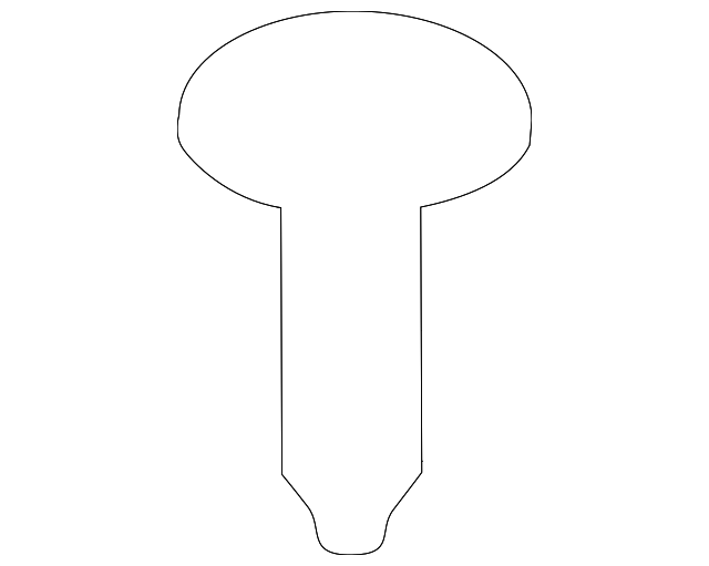 -W713232-S439 Деталь ROOF MOLDING SCREW, LEFT
