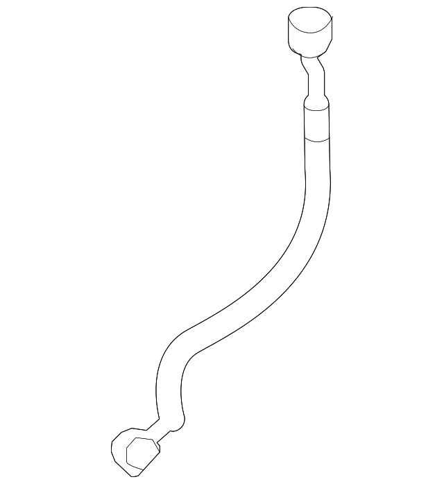 58742-2M000 BRAKE HOSE, LEFT