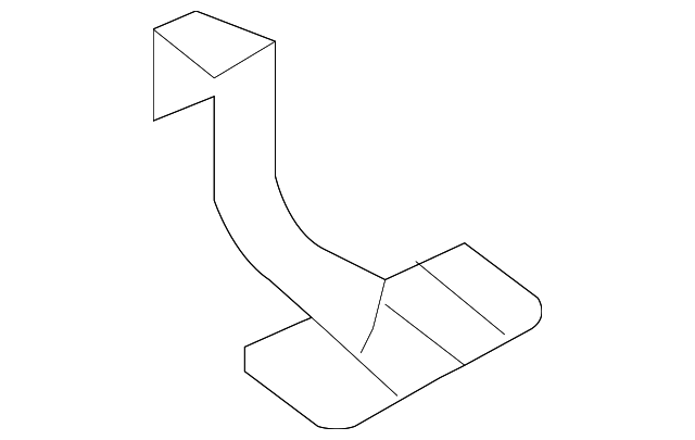 76992EG00A Деталь LOWER QTR TRIM BRACKET, LEFT