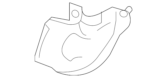 44651AD70A Деталь PIPE SHIELD, LEFT