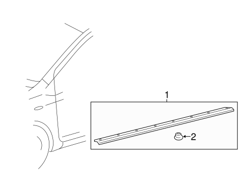 Yaris EXTERIOR TRIM - PILLARS 2