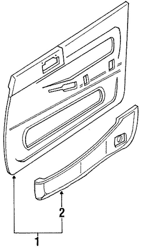 Cressida INTERIOR TRIM - FRONT DOOR