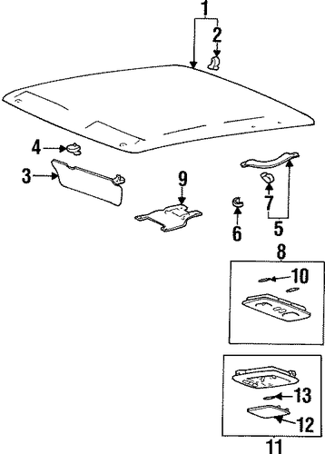 Sonata INTERIOR TRIM - ROOF 2