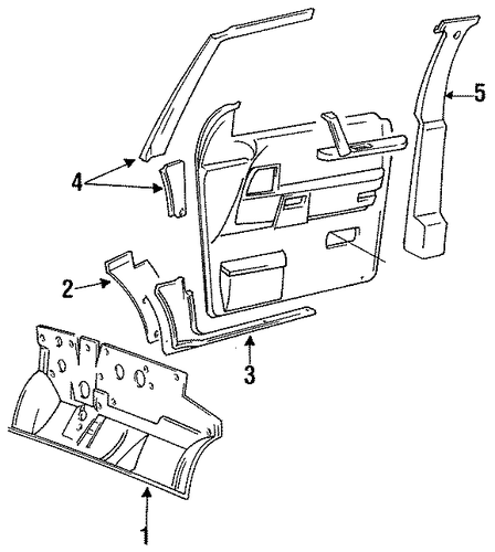 Grand Caravan INTERIOR TRIM - PILLARS