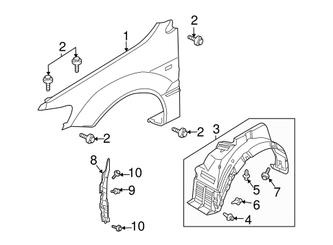 Outlander FENDER & COMPONENTS