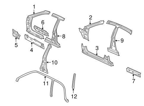 XG350 CENTER PILLAR