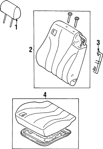 Diamante FRONT SEAT COMPONENTS