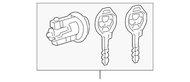 69057-52510 CYL & KEYS