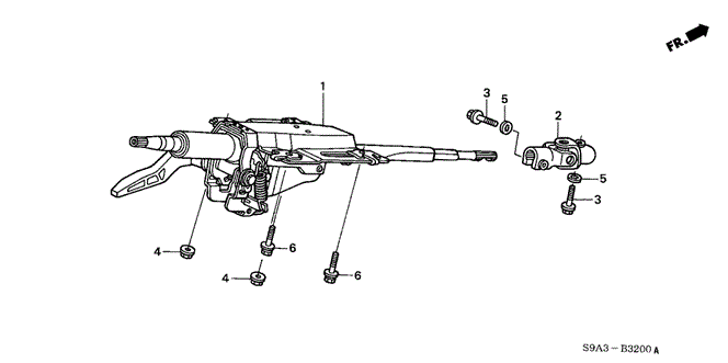 CHASSIS/STEERING COLUMN for 2006 Honda ELEMENT #1