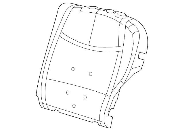 1YT23JXWAA Деталь SEAT BACK COVER, LEFT
