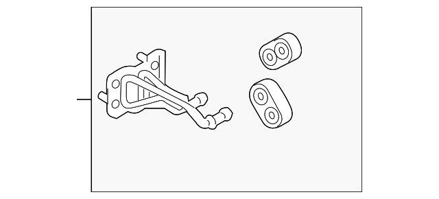BC3Z-5A242-F Деталь FRONT BRACKET REAR BRACKET