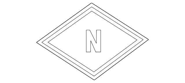 FW7Z-5442528-A Деталь NAMEPLATE