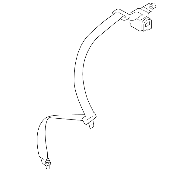 89810-2F501VA Деталь BELT & RETRACTOR, RIGHT