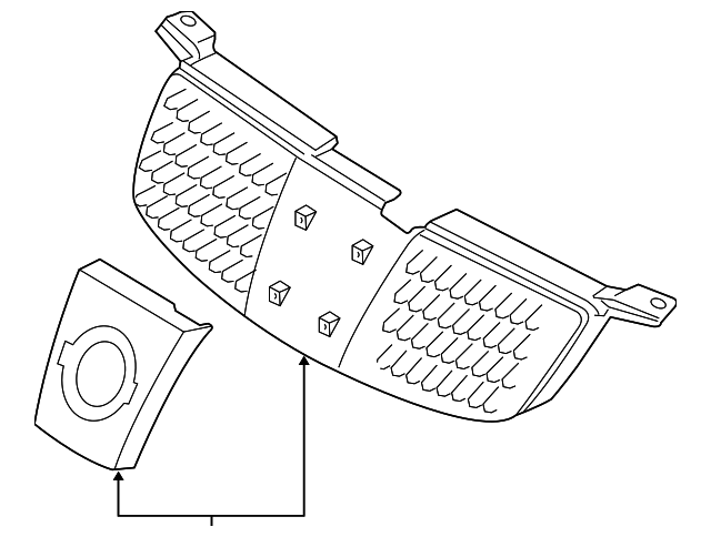 62070-6Z500 Деталь GRILLE ASSY