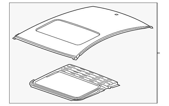22805149 Деталь ROOF PANEL