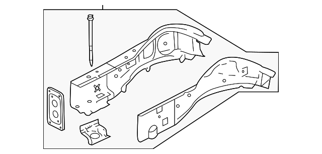 GJ6A54310G Деталь LOWER RAIL, LEFT