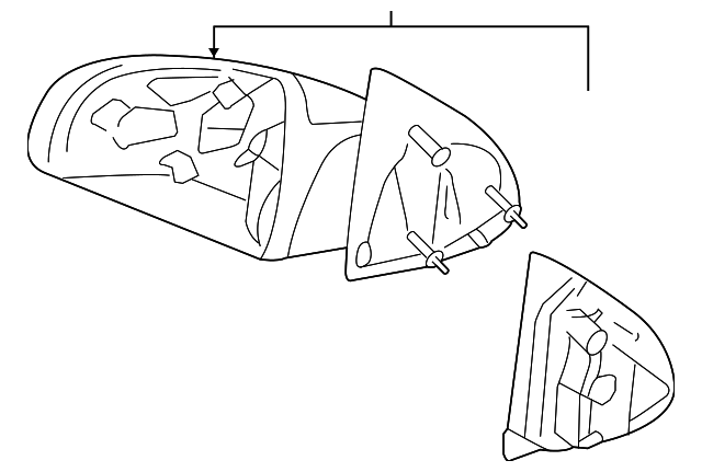 15943878 Деталь MIRROR ASSY, LEFT