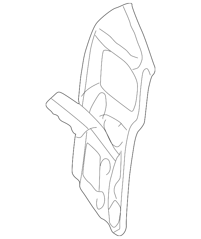 4B9-809-289-D PILLAR REINF, LEFT