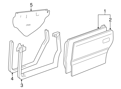 ES300 DOOR & COMPONENTS