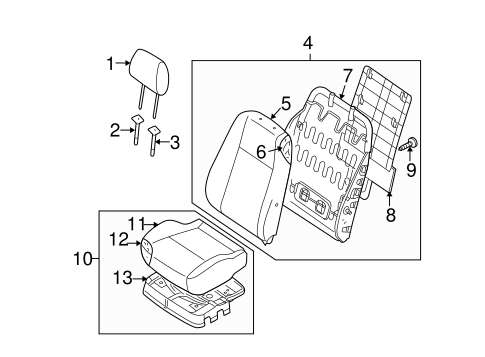 Forenza FRONT SEAT COMPONENTS