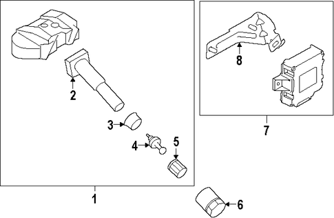 Optima TIRE PRESSURE MONITOR COMPONENTS