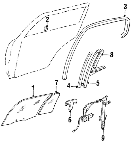 Sportage GLASS - REAR DOOR