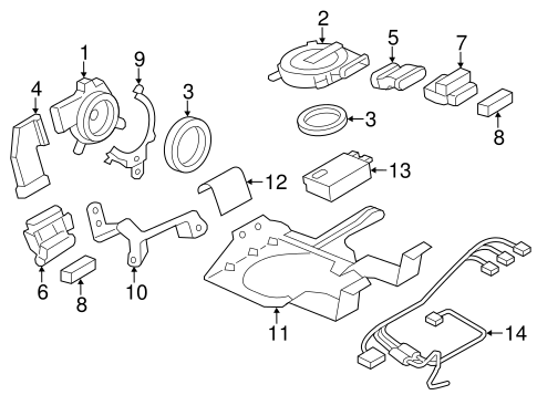 QX80 PASSENGER SEAT COMPONENTS
