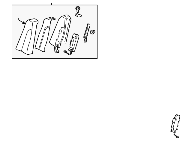 71540-06391-B3 Деталь SEAT BACK END, RIGHT
