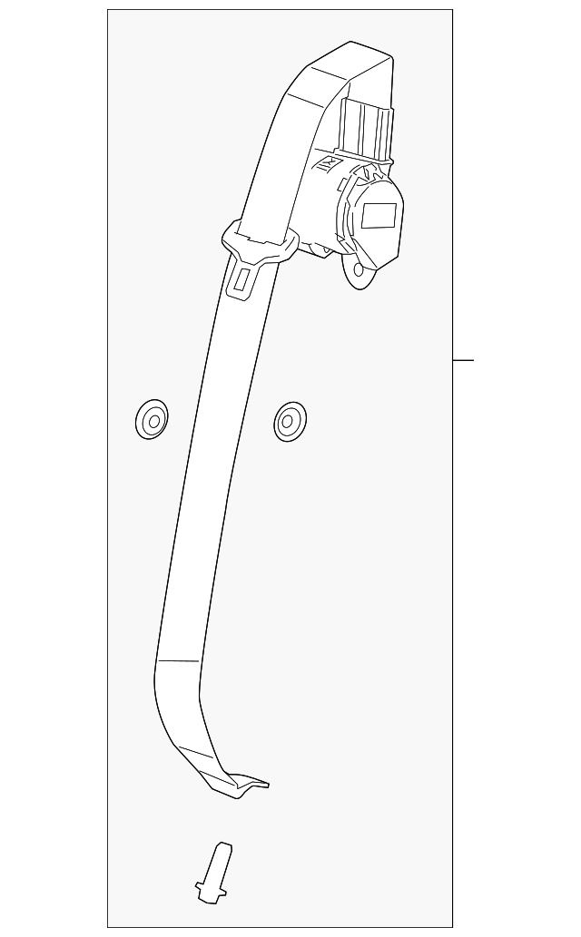 19211011 Деталь CENTER BELT ASSY