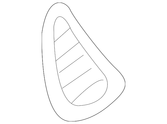 97383-25000 Деталь DEFROSTER GRILLE, LEFT